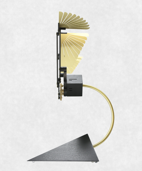 Aquila Black and Gold Edition Kinetic Sculpture Side View 2