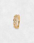 Crown Ring, Gold 18k and Natural diamonds