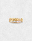 Crown Ring, Gold 18k and natural Diamonds