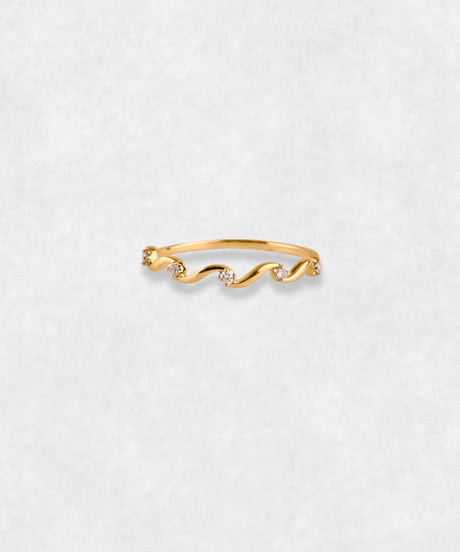 The Wave, Gold 18k With Natural and Ethical Diamonds
