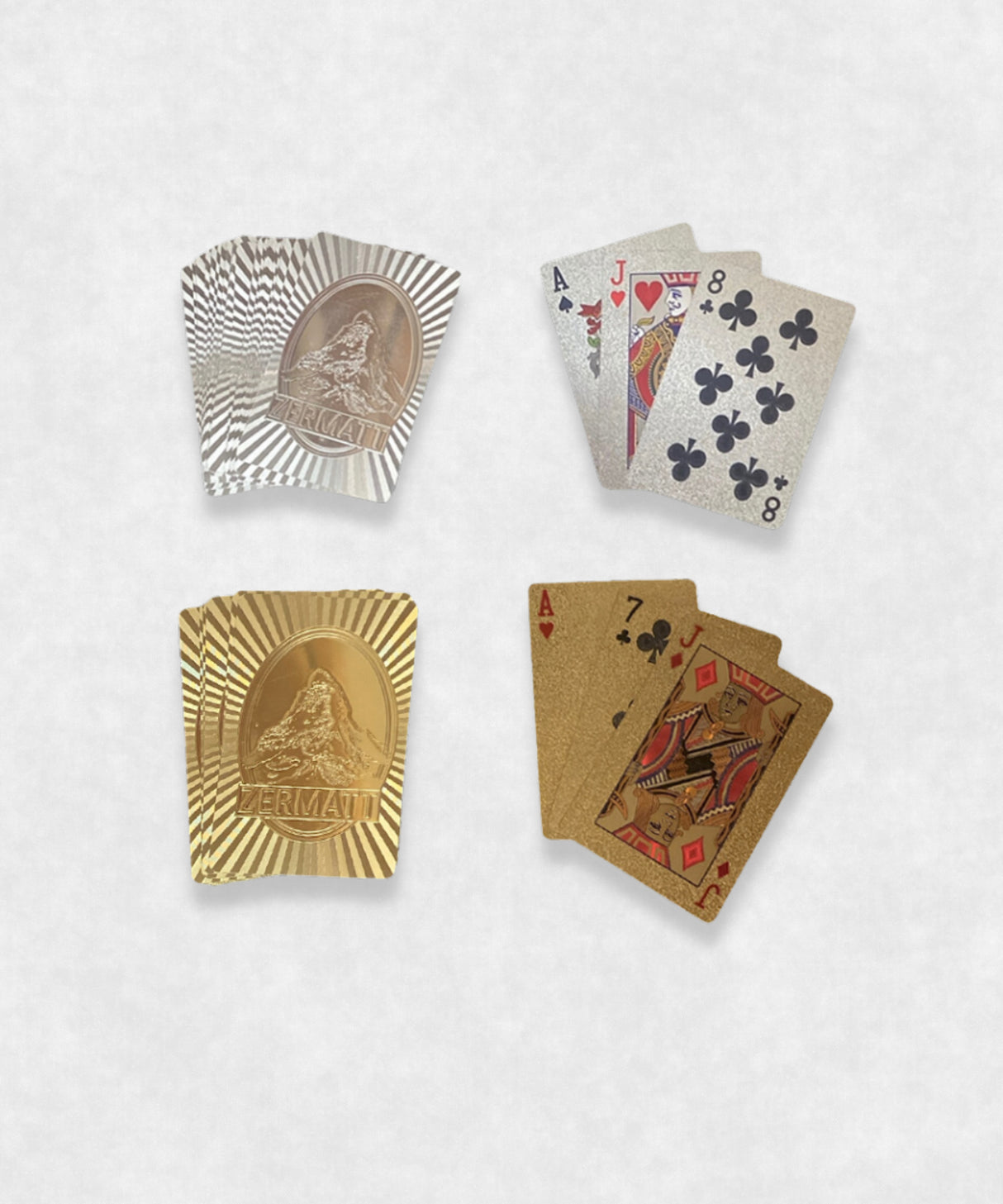 Zermatt Matterhorn Original Luxury Playing Cards made by Maison Davis