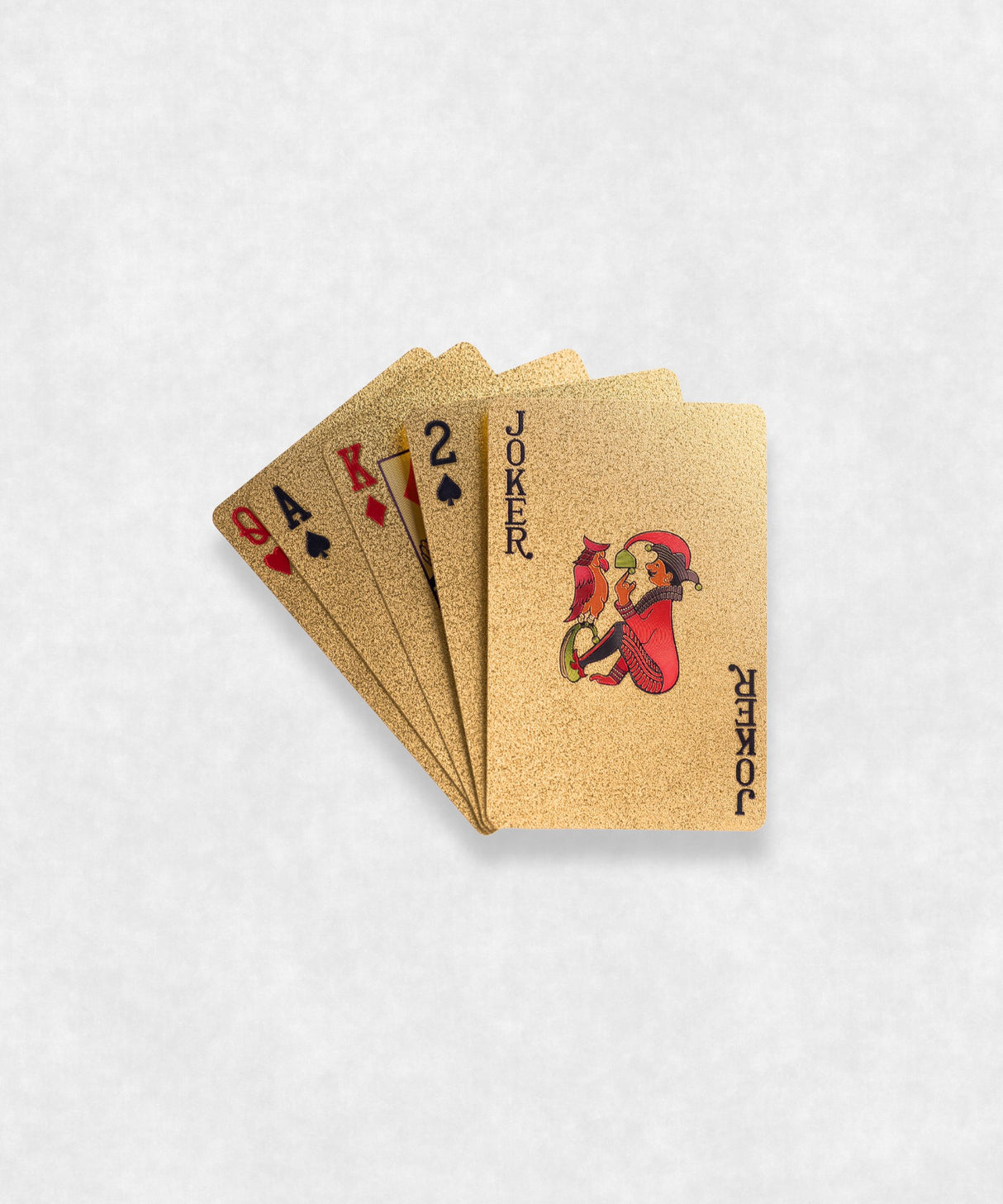 Zermatt Matterhorn Original Luxury Playing Cards Gold front view made by Maison Davis