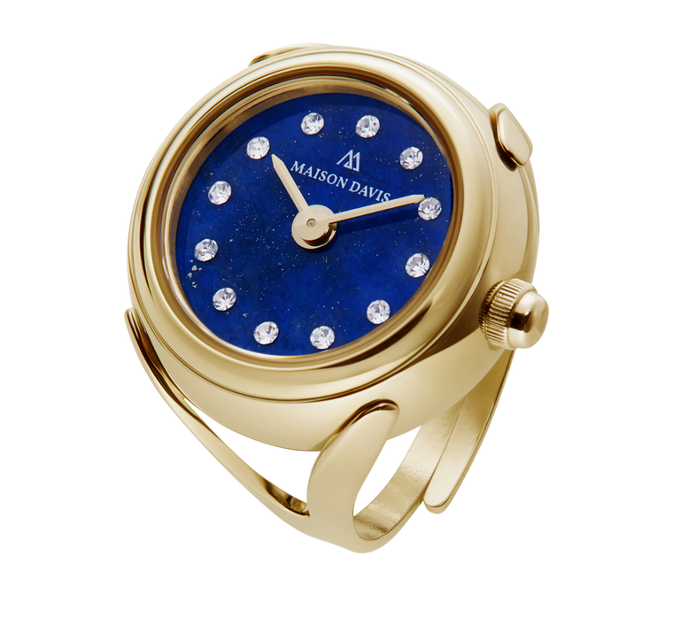Ring Watch gold and lue