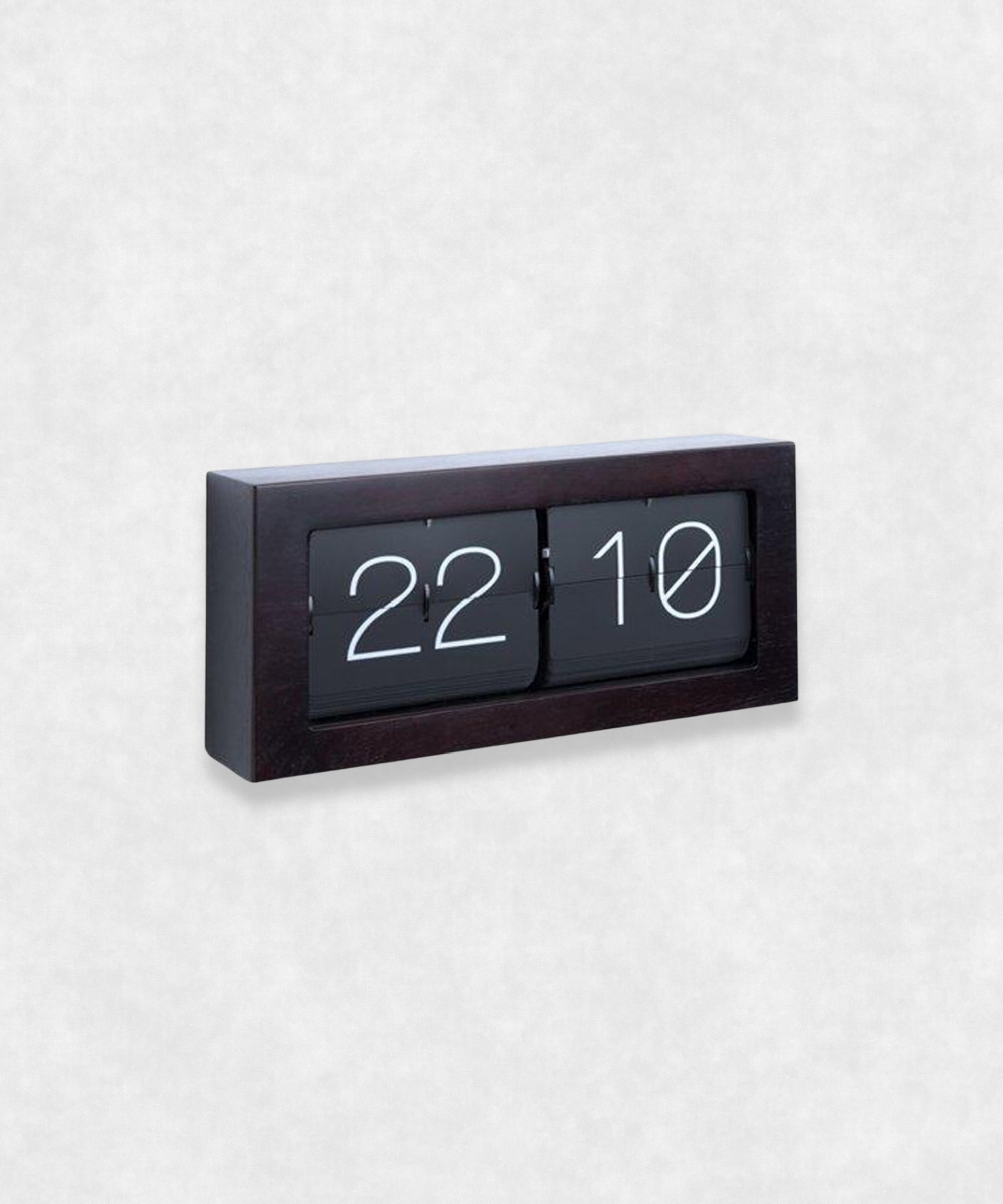 FLIP CLOCK WITH CASE / BLACK - SILVER