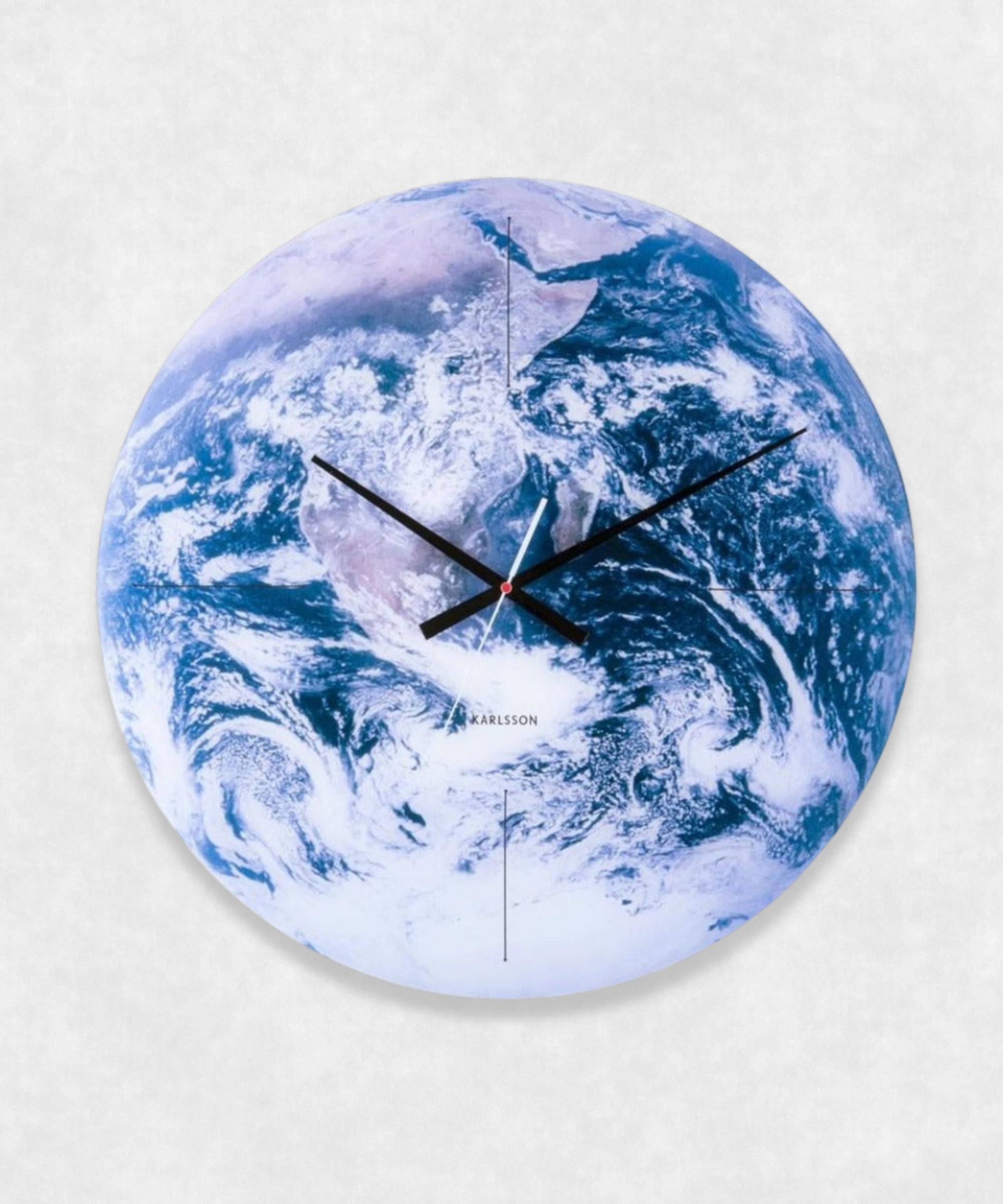 GLASS WALL CLOCK &quot;EARTH&quot;