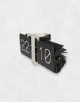 FLIP CLOCK SILVER & BLACK