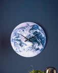 GLASS WALL CLOCK "EARTH"