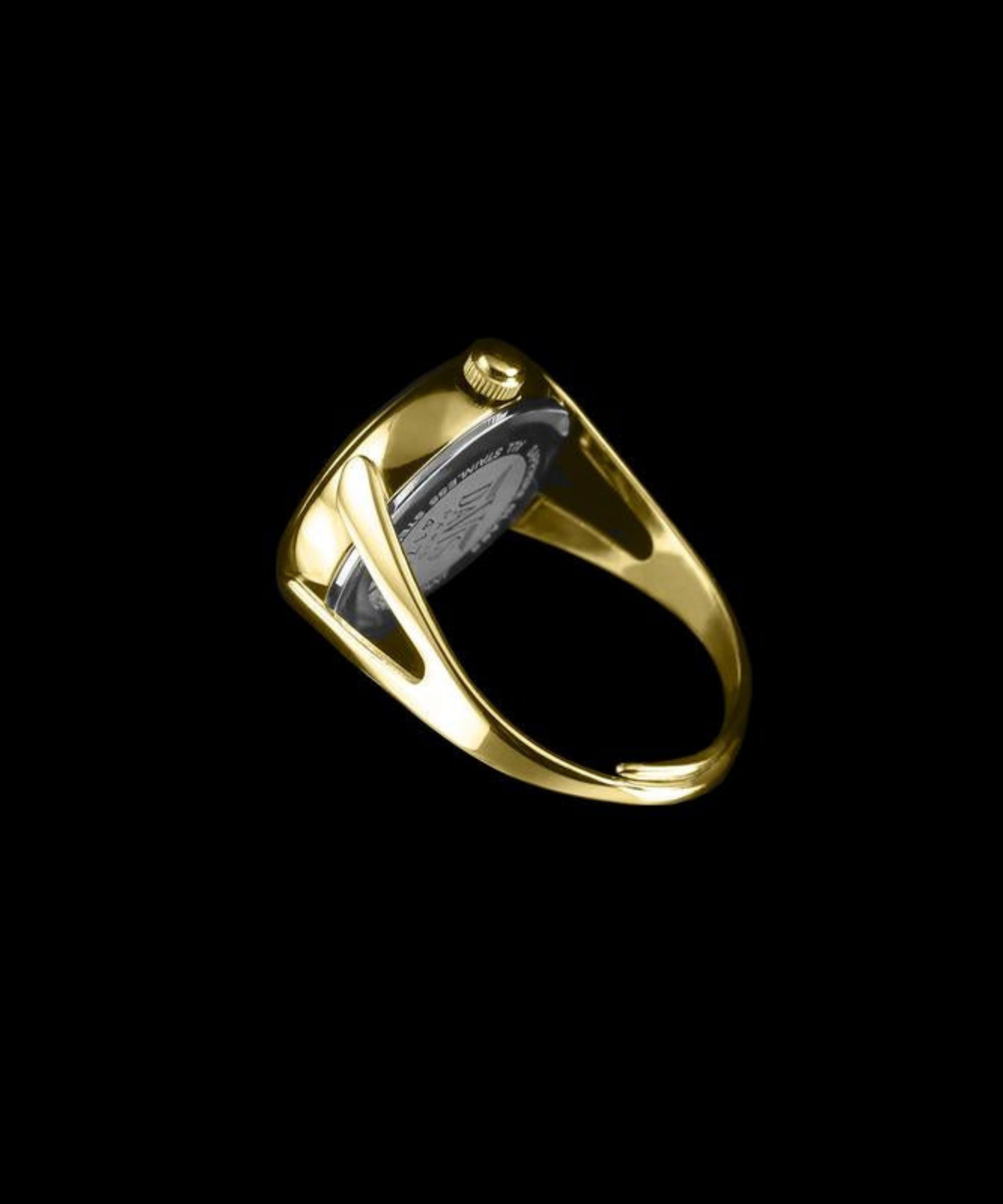 DAVIS ring watch パリ製　指時計 フランス　ゴールドカラー Ring Watches – Davis