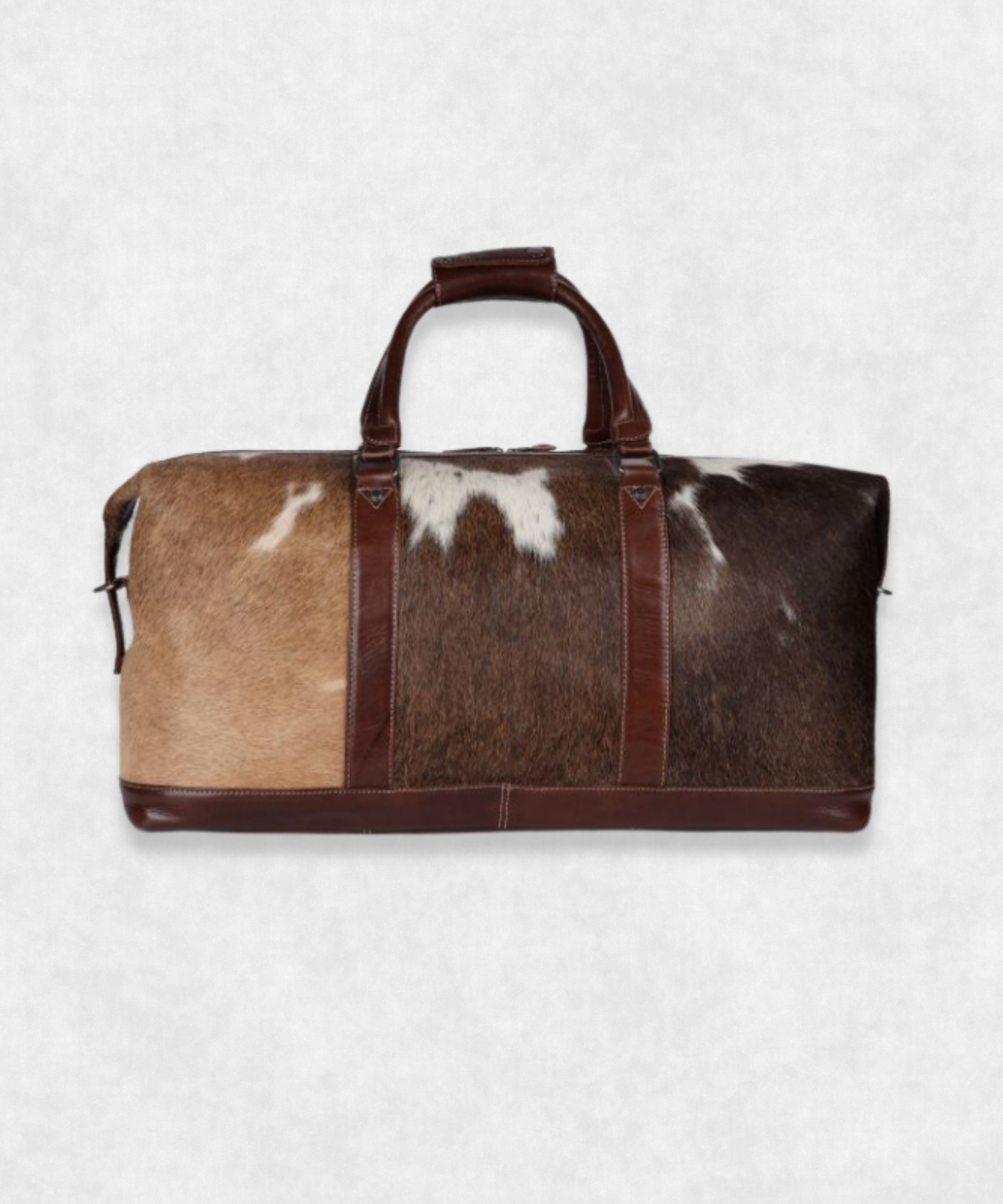 Cowhide Travel leather Bag full back view