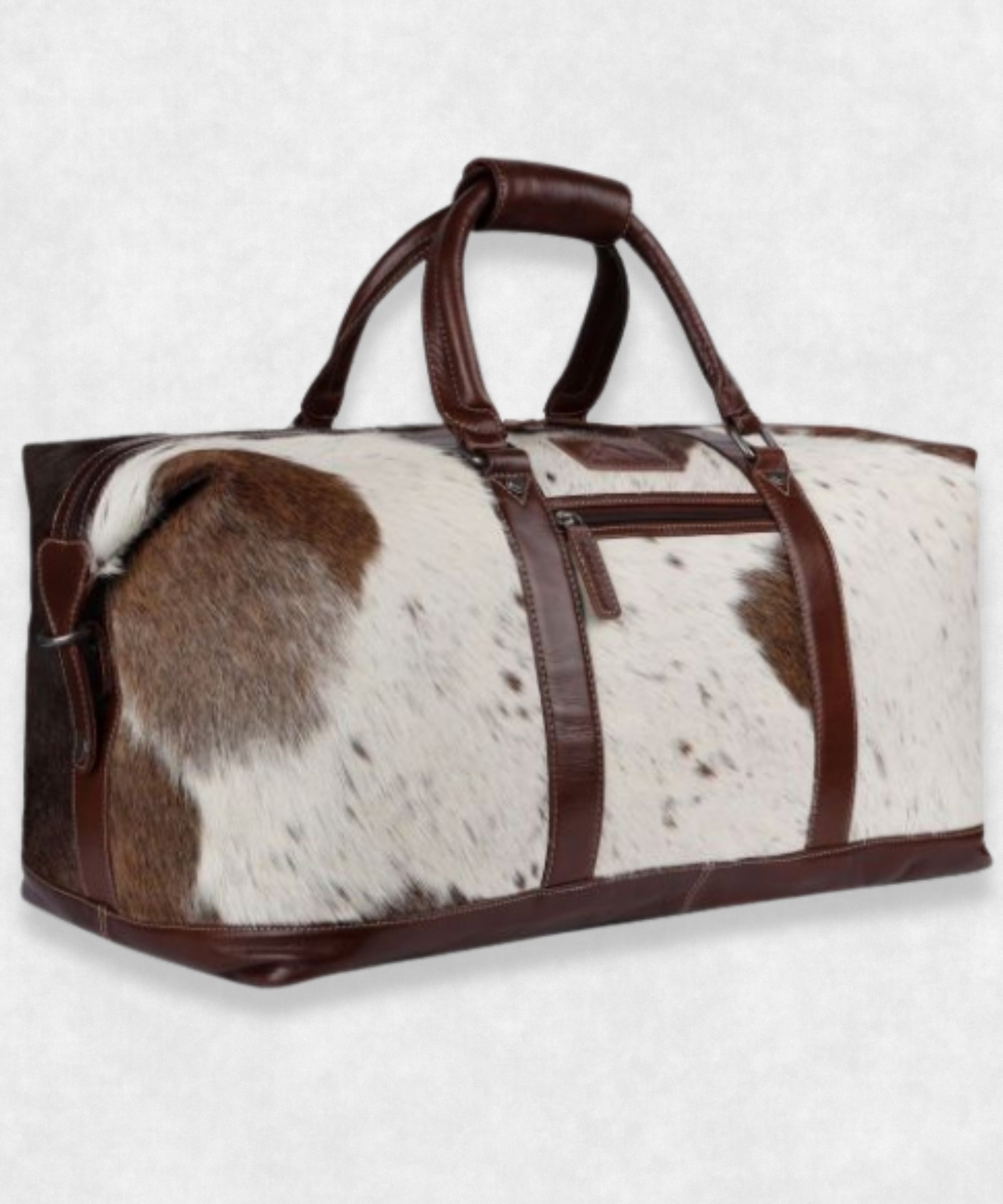 Cowhide Travel leather Bag side