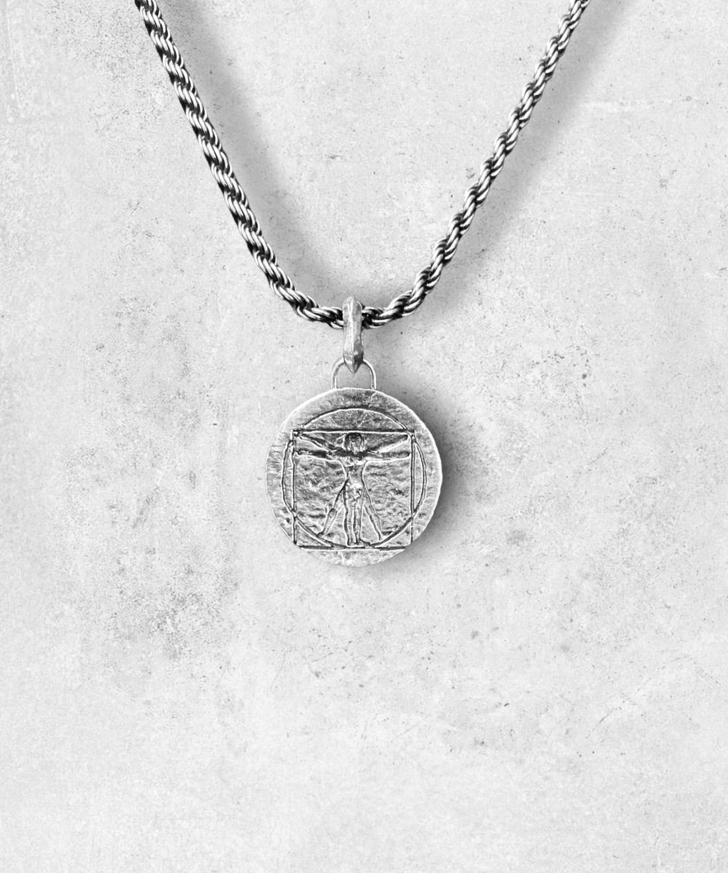 Da Vinci Pendant and Necklace Sterling Silver 925 by Maison Davis