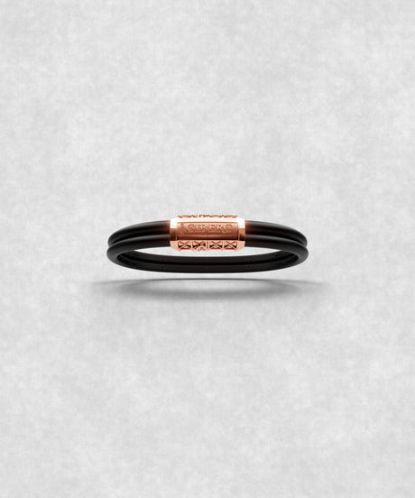 Double Bracelet Gladius, Red Gold. Monolock