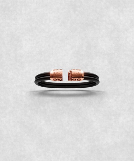 Double Bracelet Gladius, Red Gold. Monolock