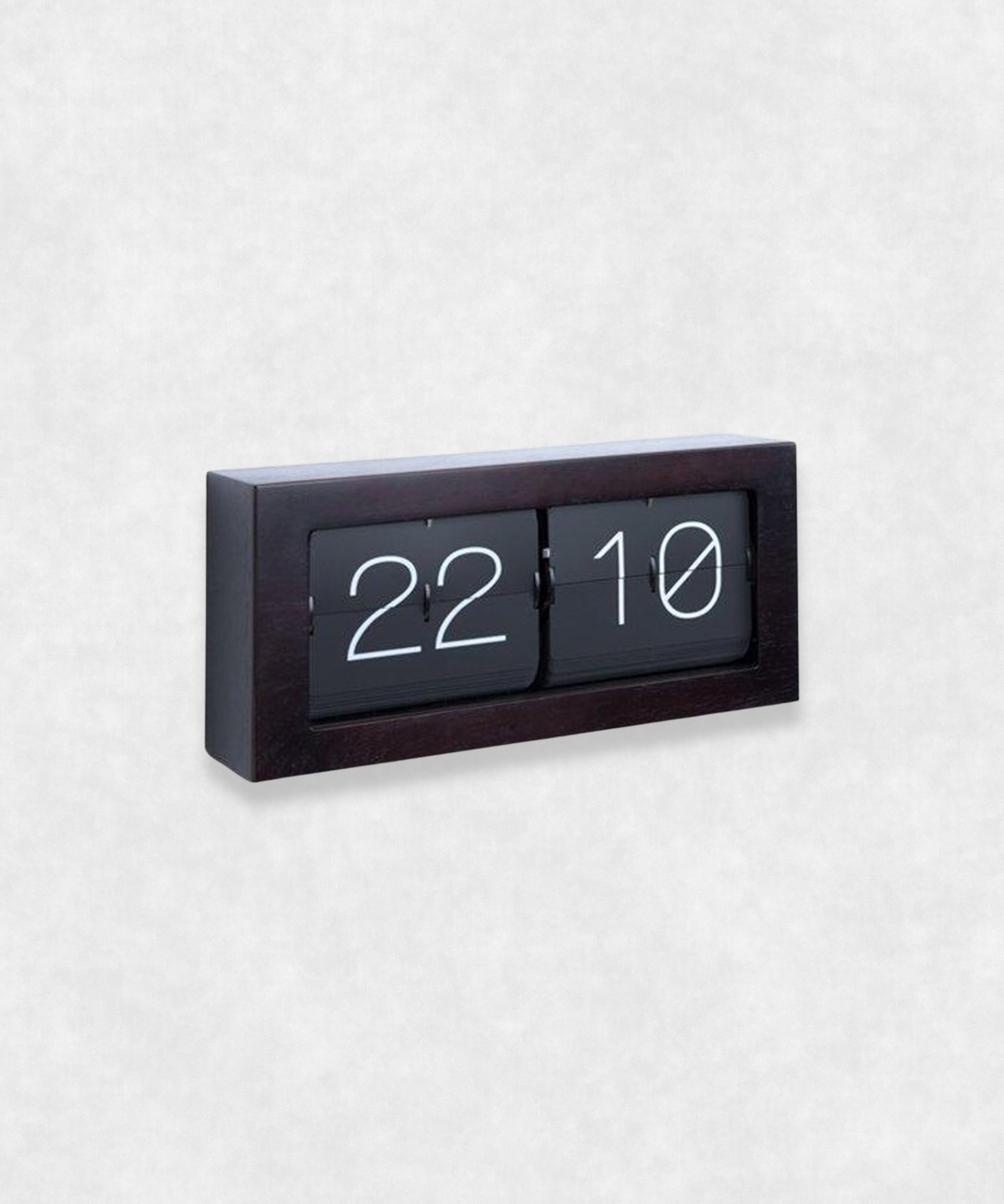 Flip Clock with Case Black and White