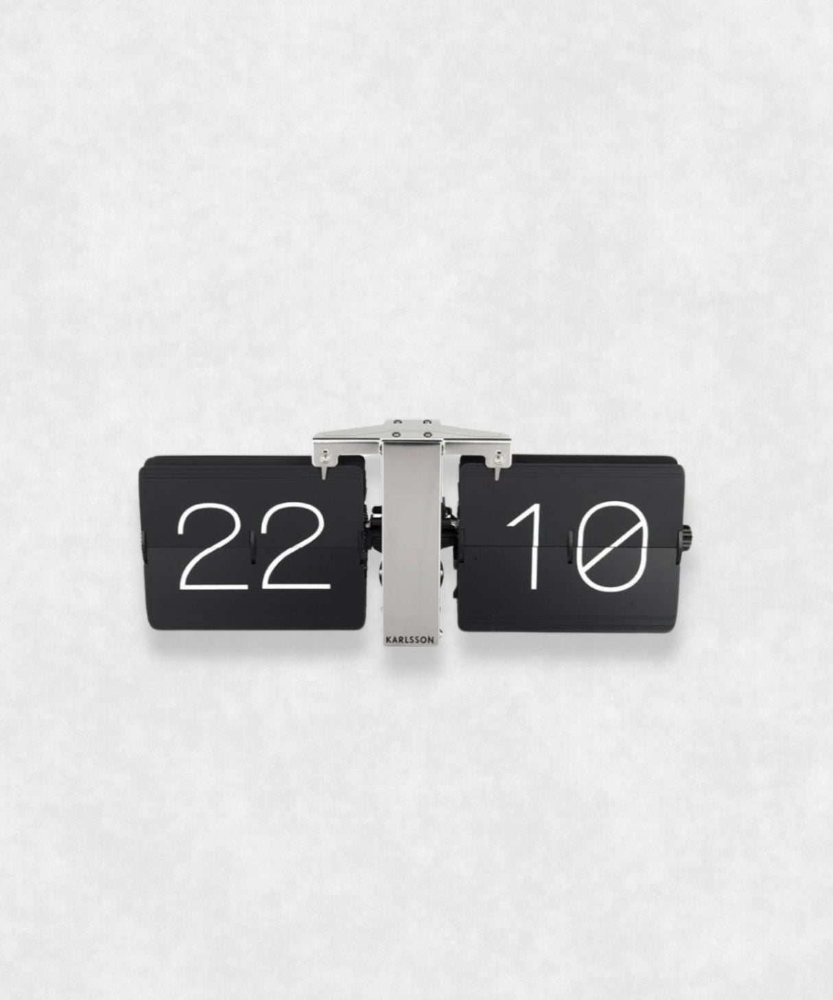 Flip clock Black and Silver