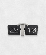 Flip clock Black and Silver