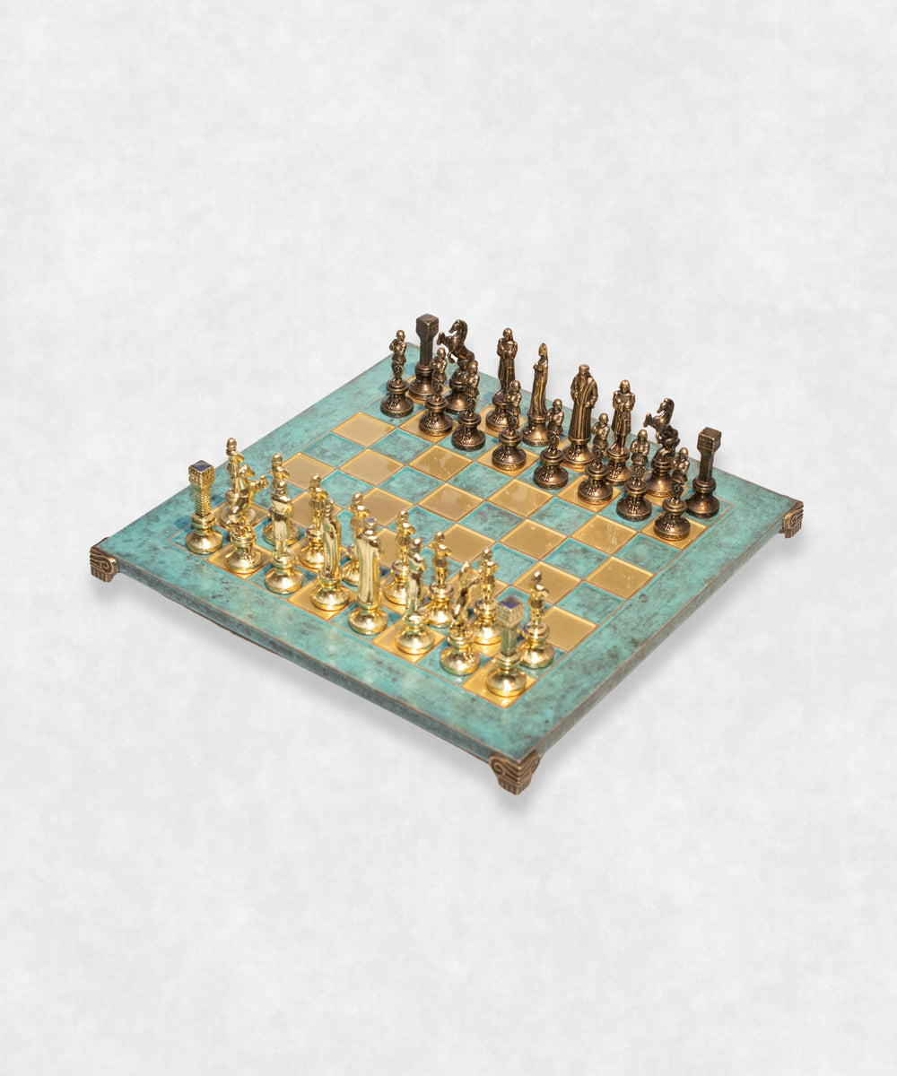 Handmade Luxury Chess Renaissance Bronze And Brass Alternative view 2 Maison Davis