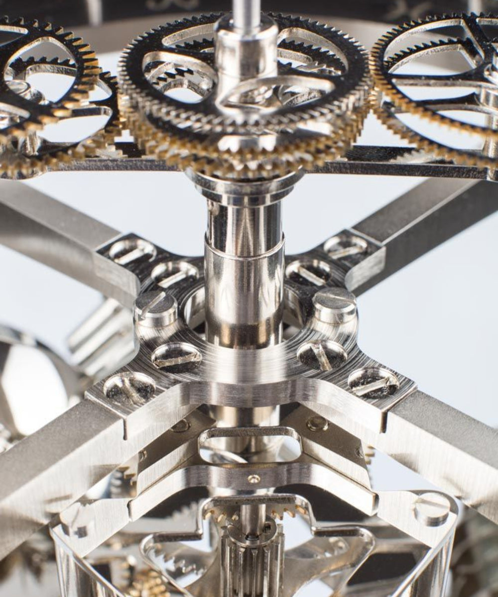 Handmade Tellurium IV Mechanical Clock Gears zoom