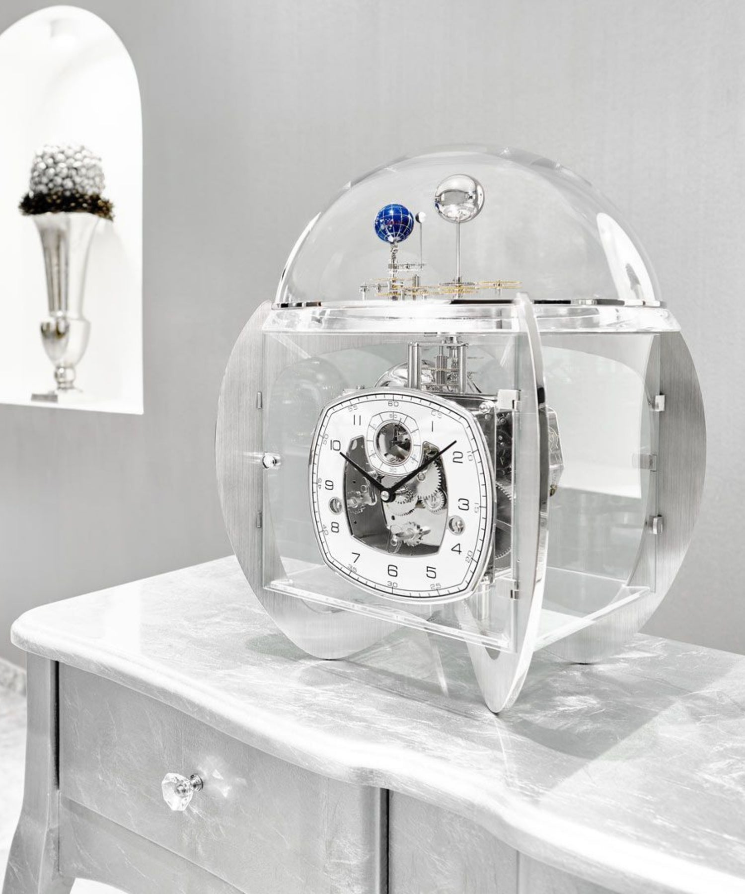 Handmade Tellurium IV Mechanical Clock Interior Design 