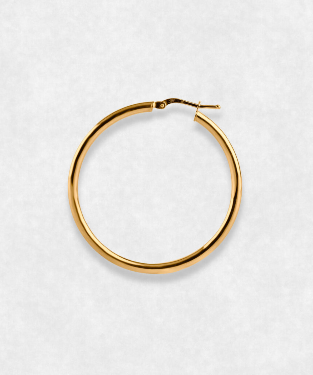 Hoops Earrings 18k Gold Maison Davis 35mm model 