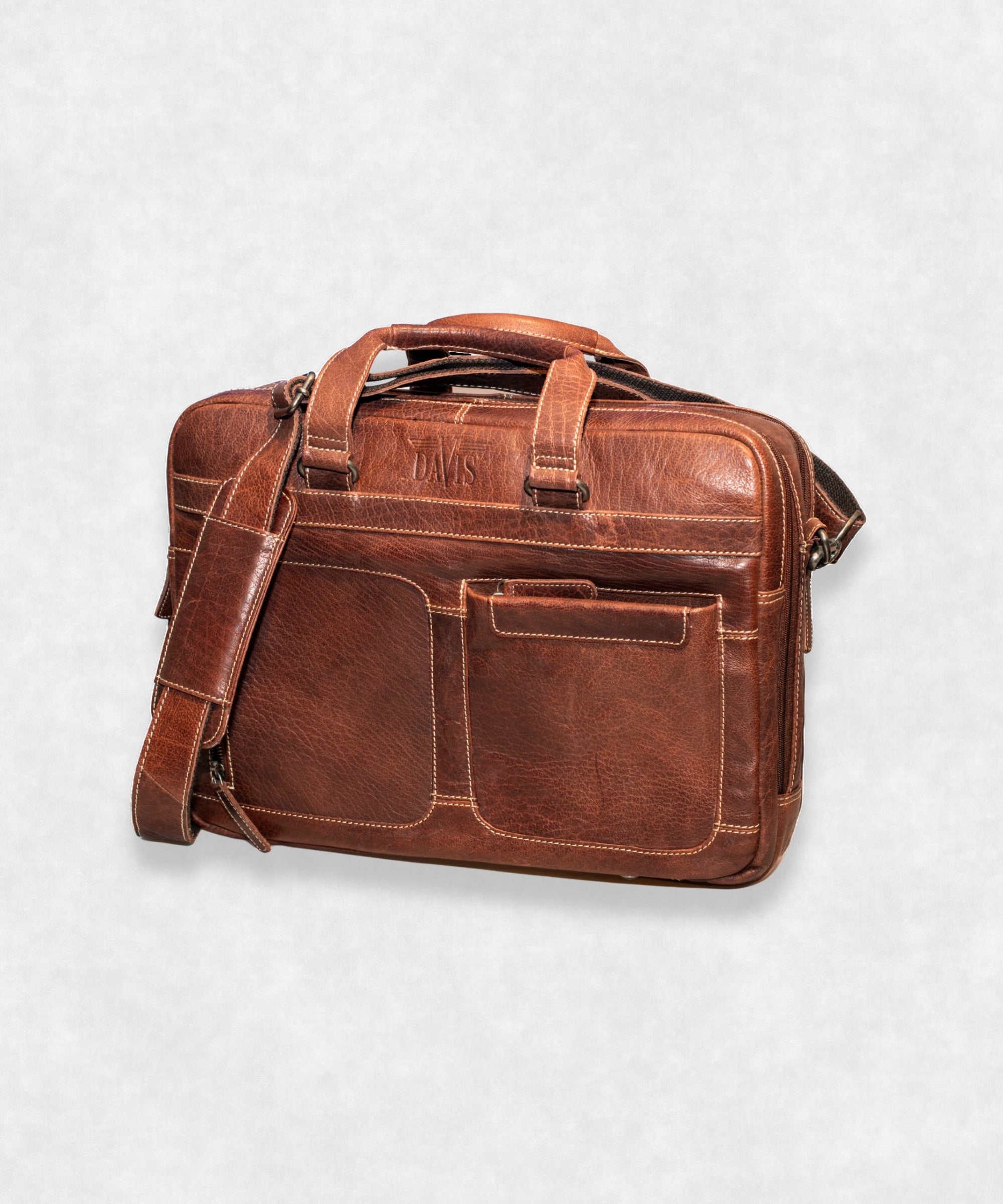 Leather Briefcase Maison Davis
