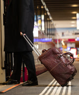 Maison Davis Trolley Leather Bag train shot