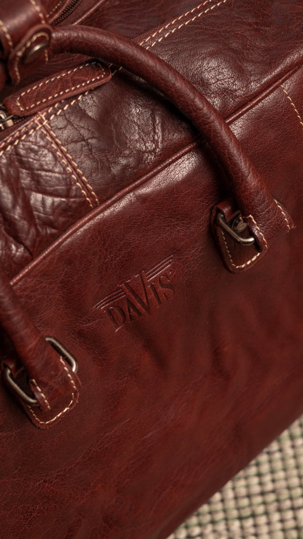 Maison Davis Trolley Leather Bag Zoom View