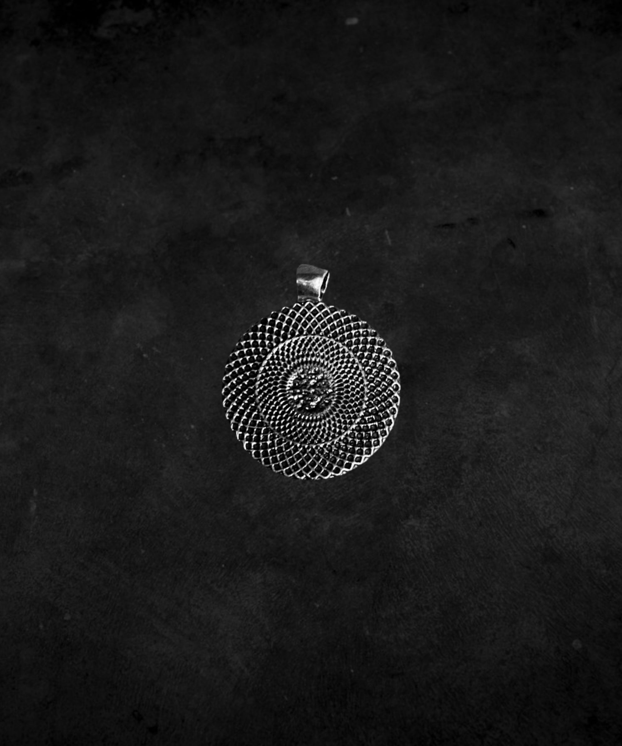 Mandala Pendant Sterling Silver 925 Jewelry by Maison Davis