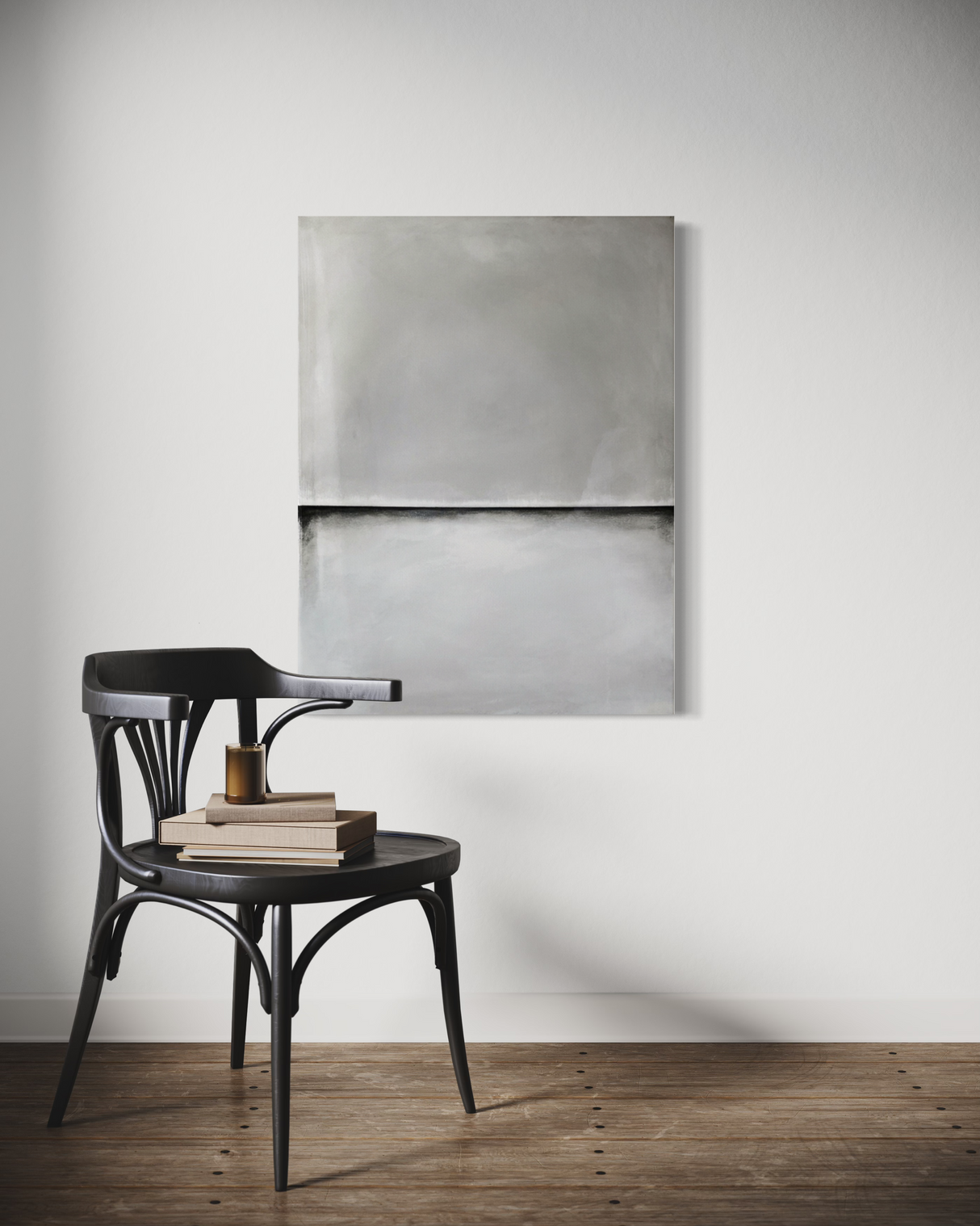 Maryse Ceha Warm Grey Mirror Displayed