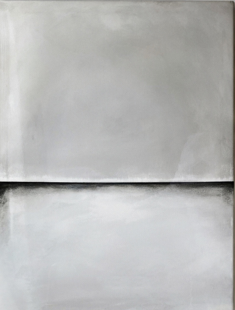 Maryse Ceha Warm Grey Mirror Painting