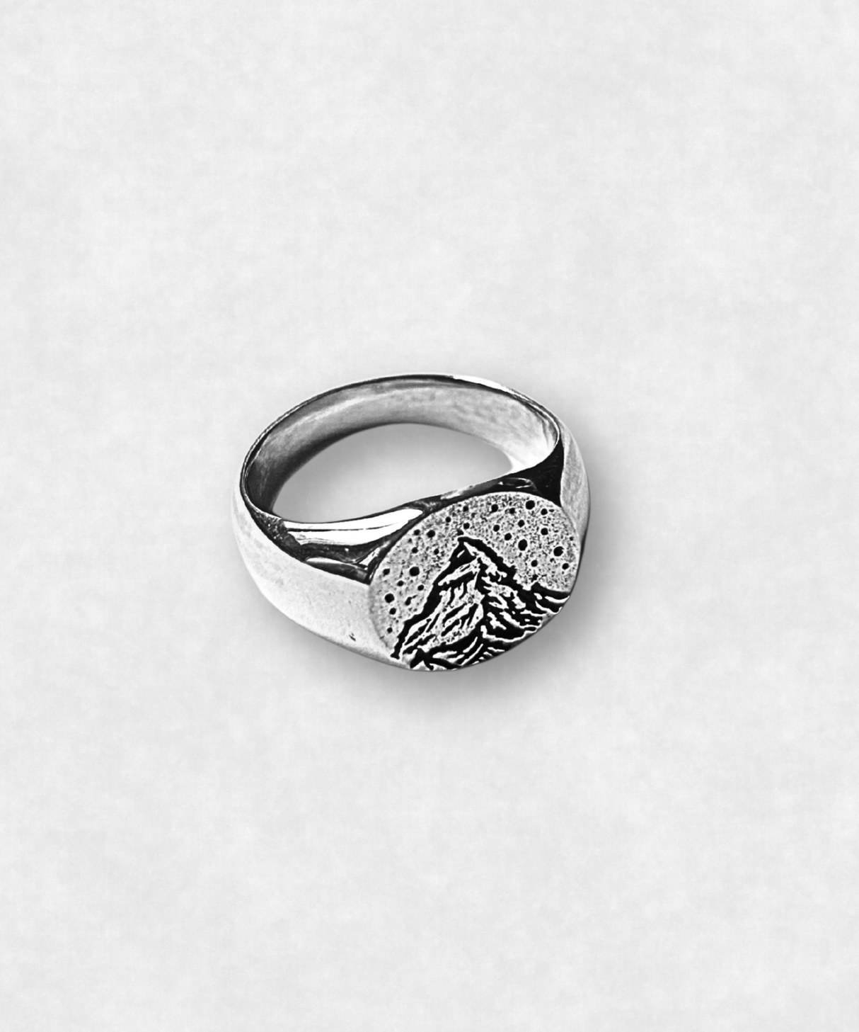 Matterhorn Signet Ring 925 Sterling Silver