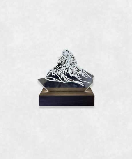 Matterhorn lamp Walnut Wood Stand