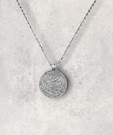 Mayan Pendant and Necklace Sterling Silver 925 Jewelry Maison Davis