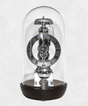 Mechanical Clock under Glass Front view