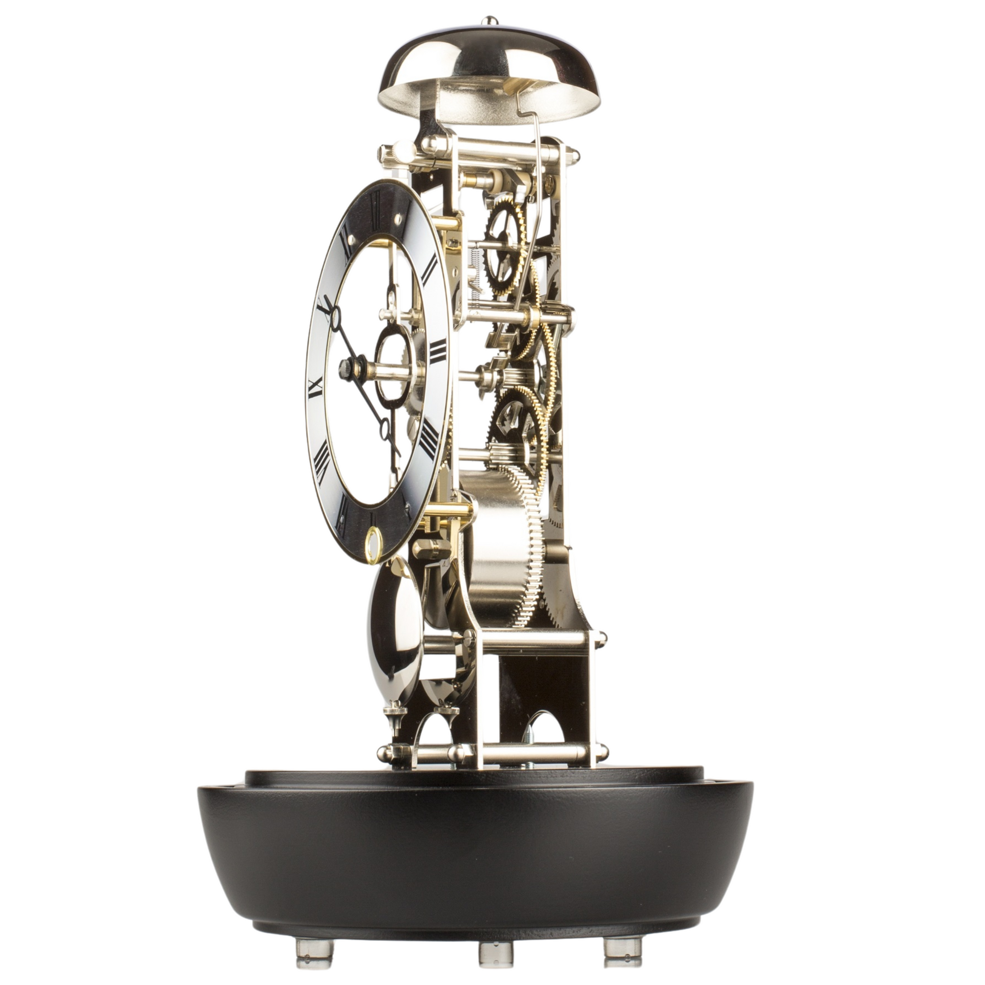 Mechanical Clock under Glass side view