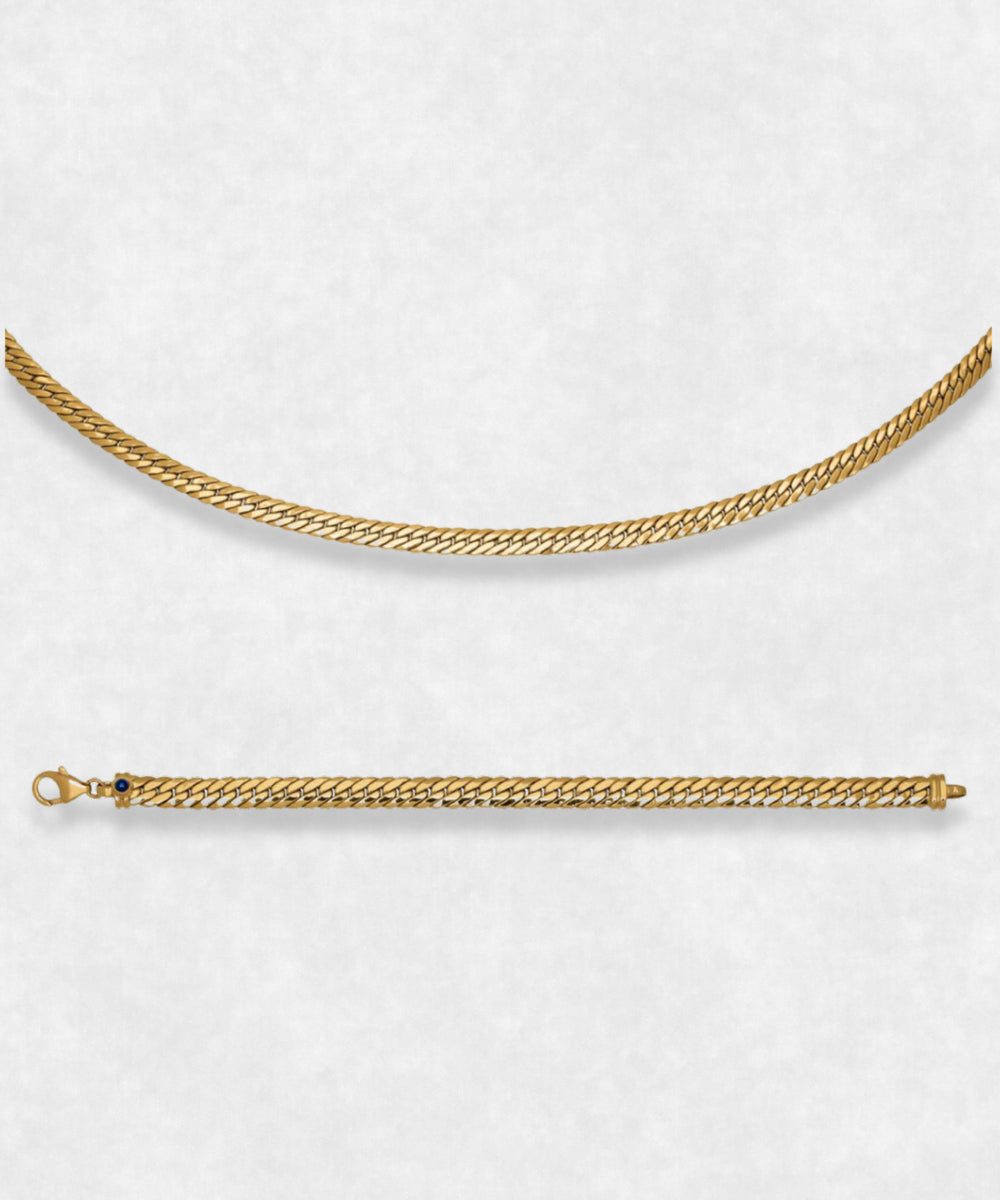 Osiris Collection - Necklace and Bracelet 18k Gold Jewelery