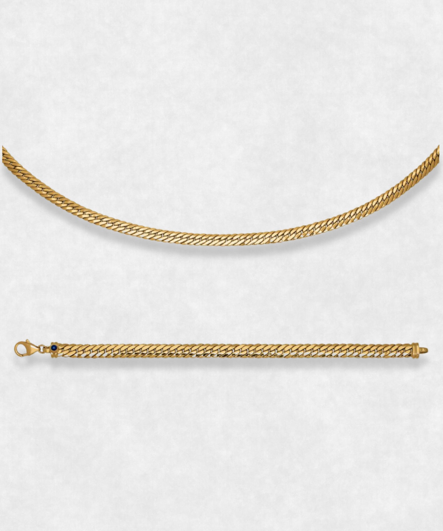 Osiris Collection - Necklace and Bracelet 18k Gold Jewelery