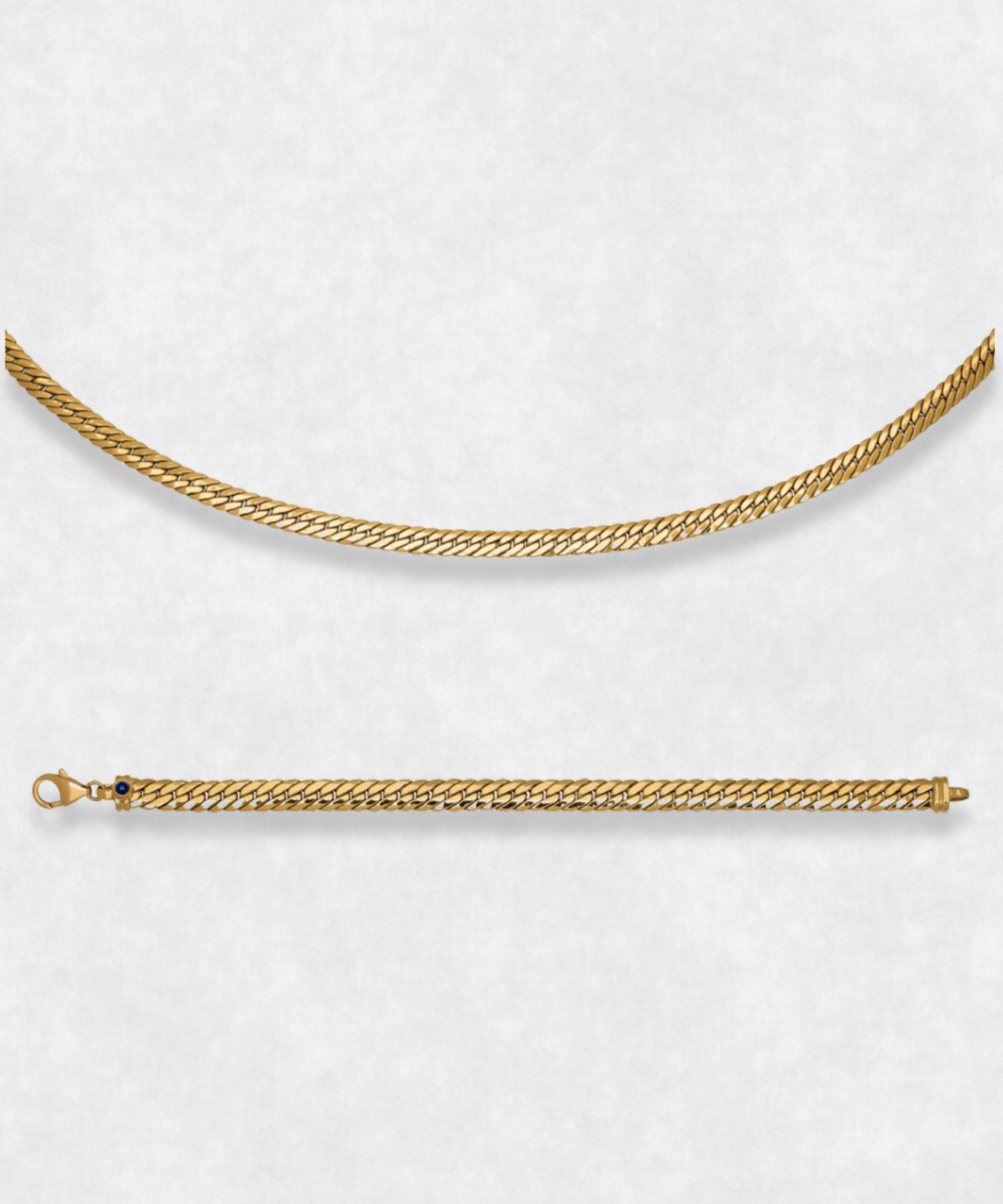 Osiris Collection - Necklace and Bracelet 18k Gold Jewelery
