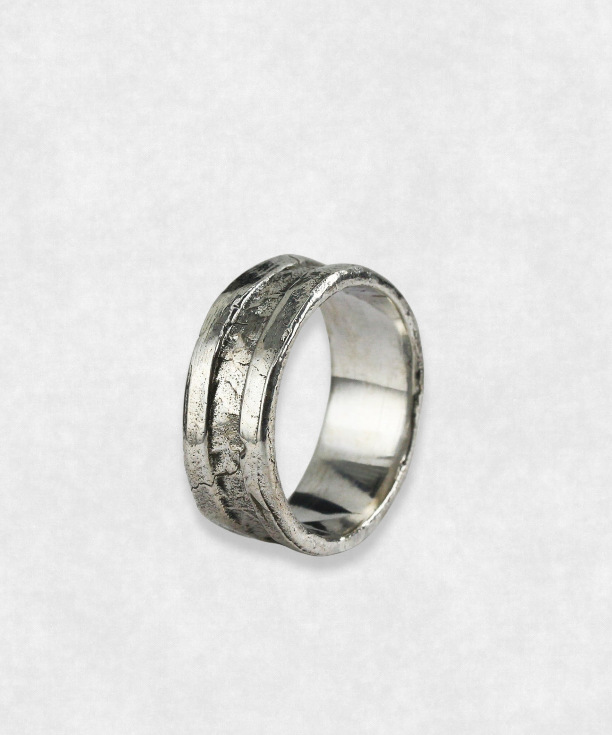Rustic and Rough Silver Ring