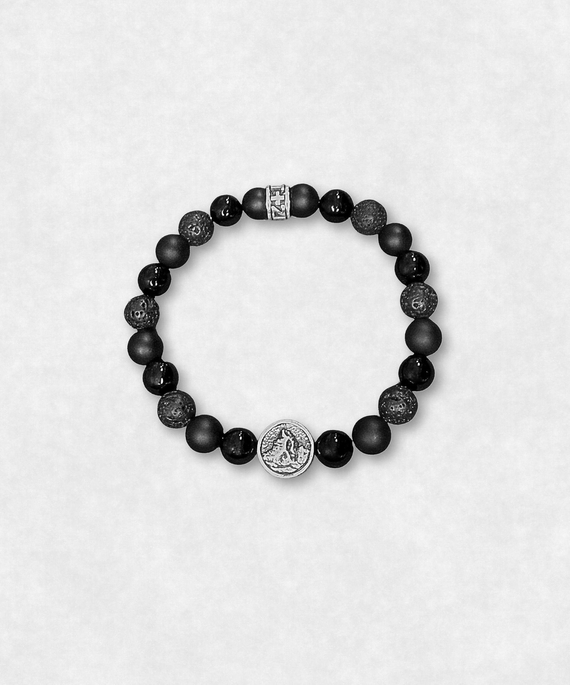 Stone Bracelet with Sterling Silver Matterhorn