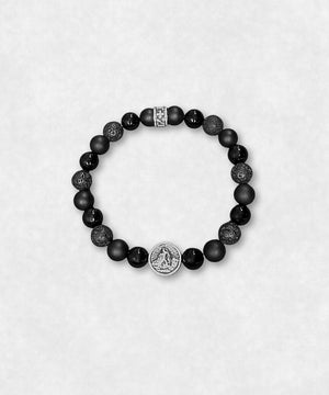 Stone Bracelet with Sterling Silver Matterhorn