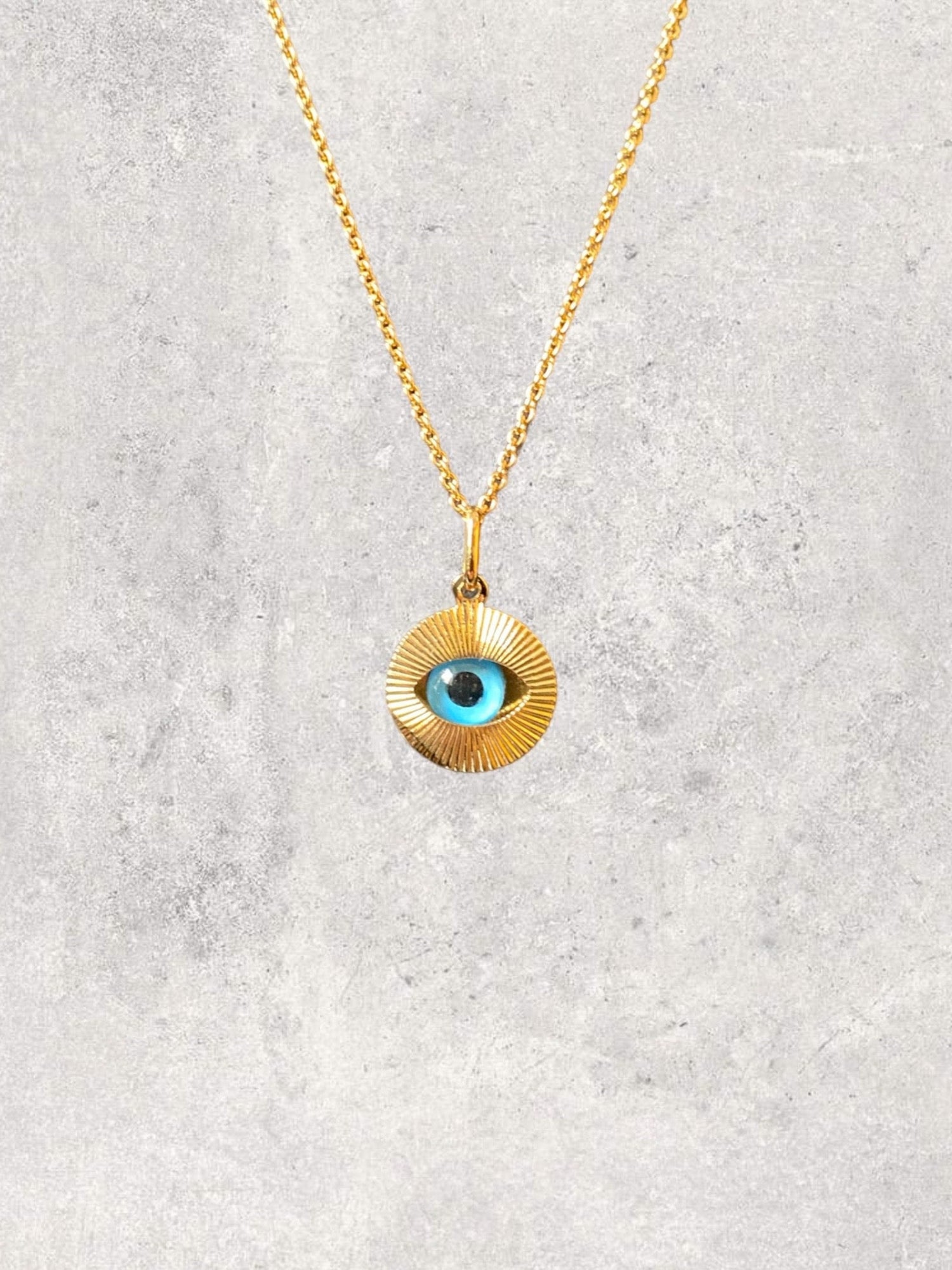 The Eye Gold 18k Jewelry Pendant and Chain - Maison Davis