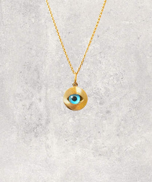 The Eye Gold 18k Jewelry Pendant and Chain - Maison Davis