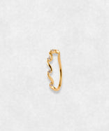 The Wave Gold Ring 18k with Natural and Ethical Diamonds