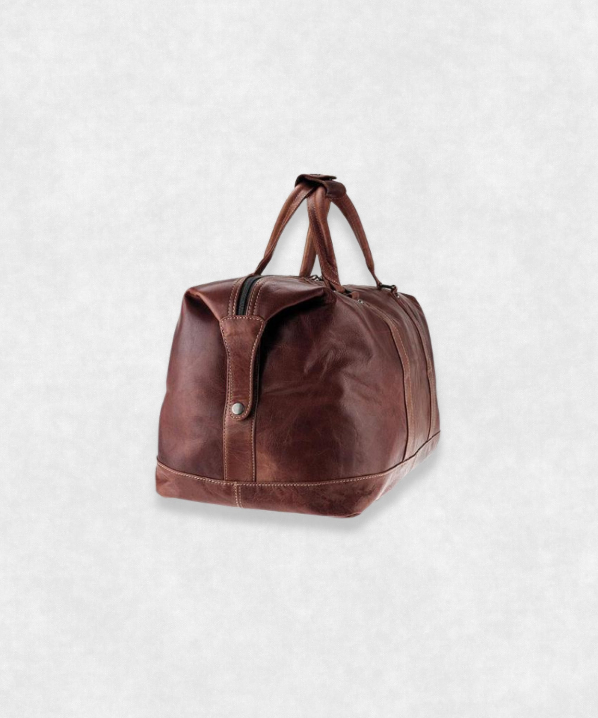Travel Leather Bag Side View