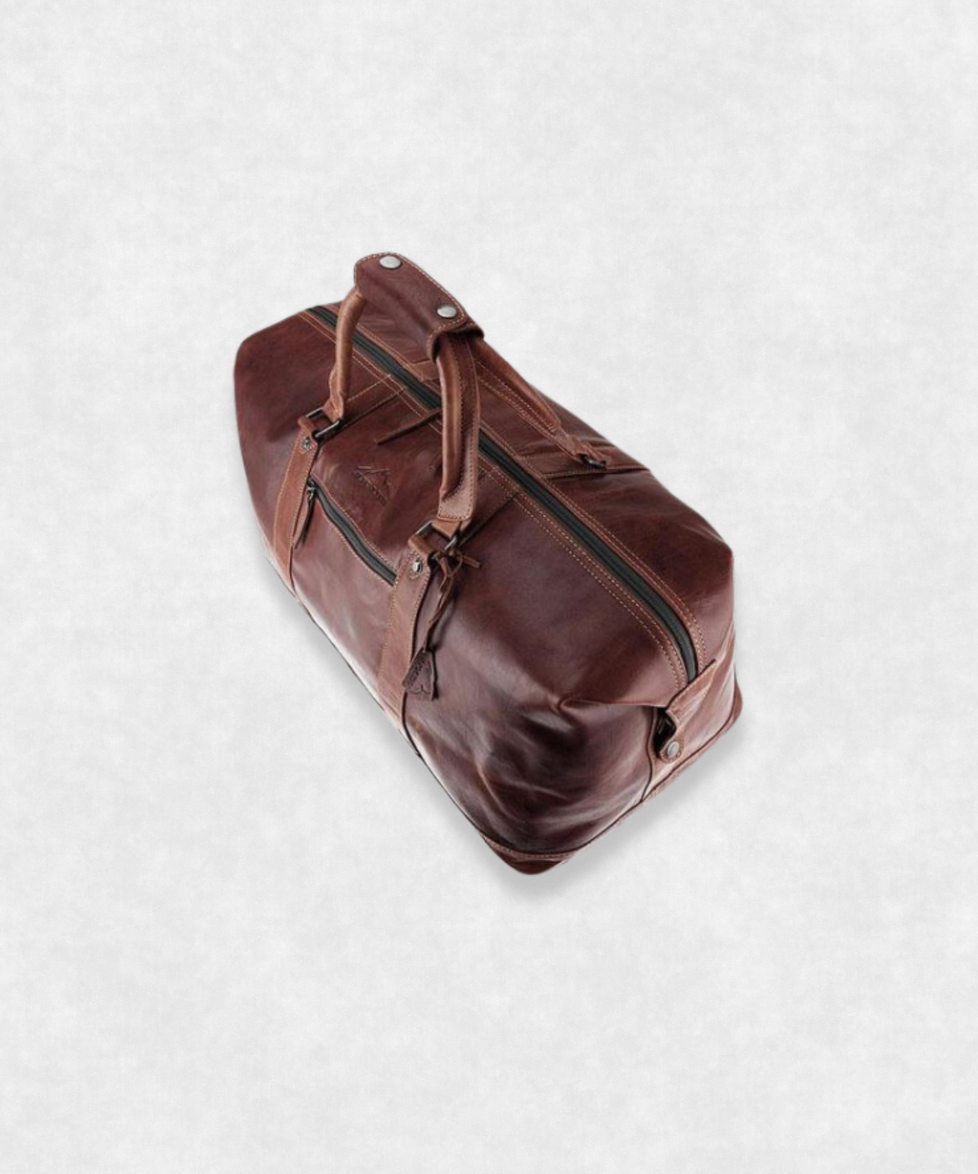 Travel Leather Bag view from above