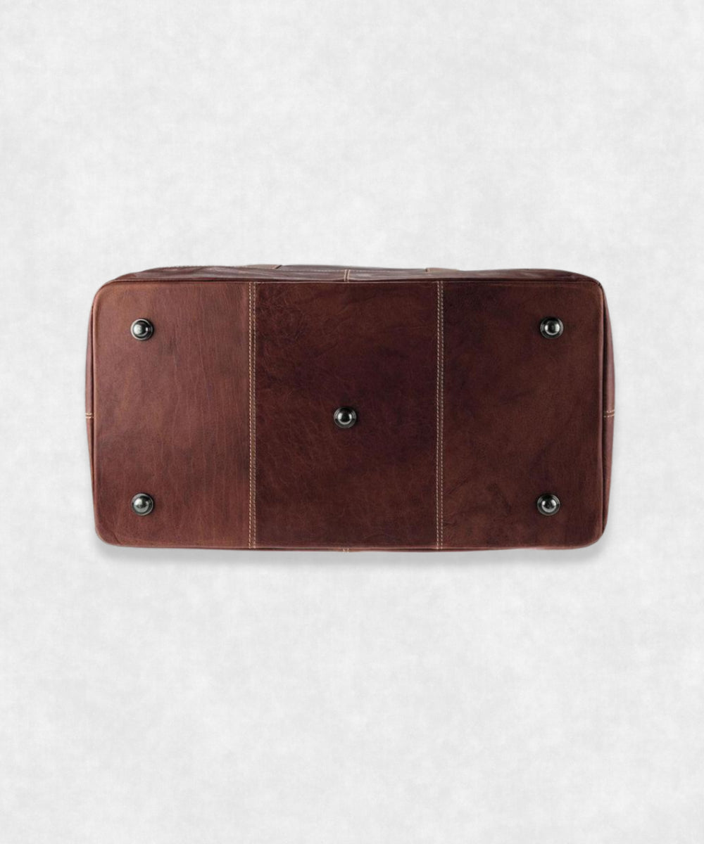 Travel Leather Bag view from below
