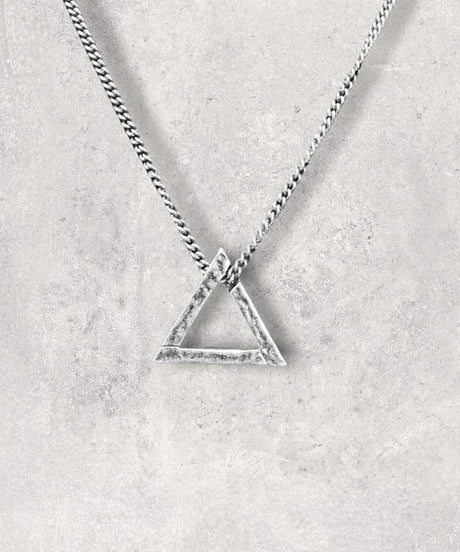 Triangle Pendant and Necklace Sterling Silver 925 Jewelry by Maison DAVIS