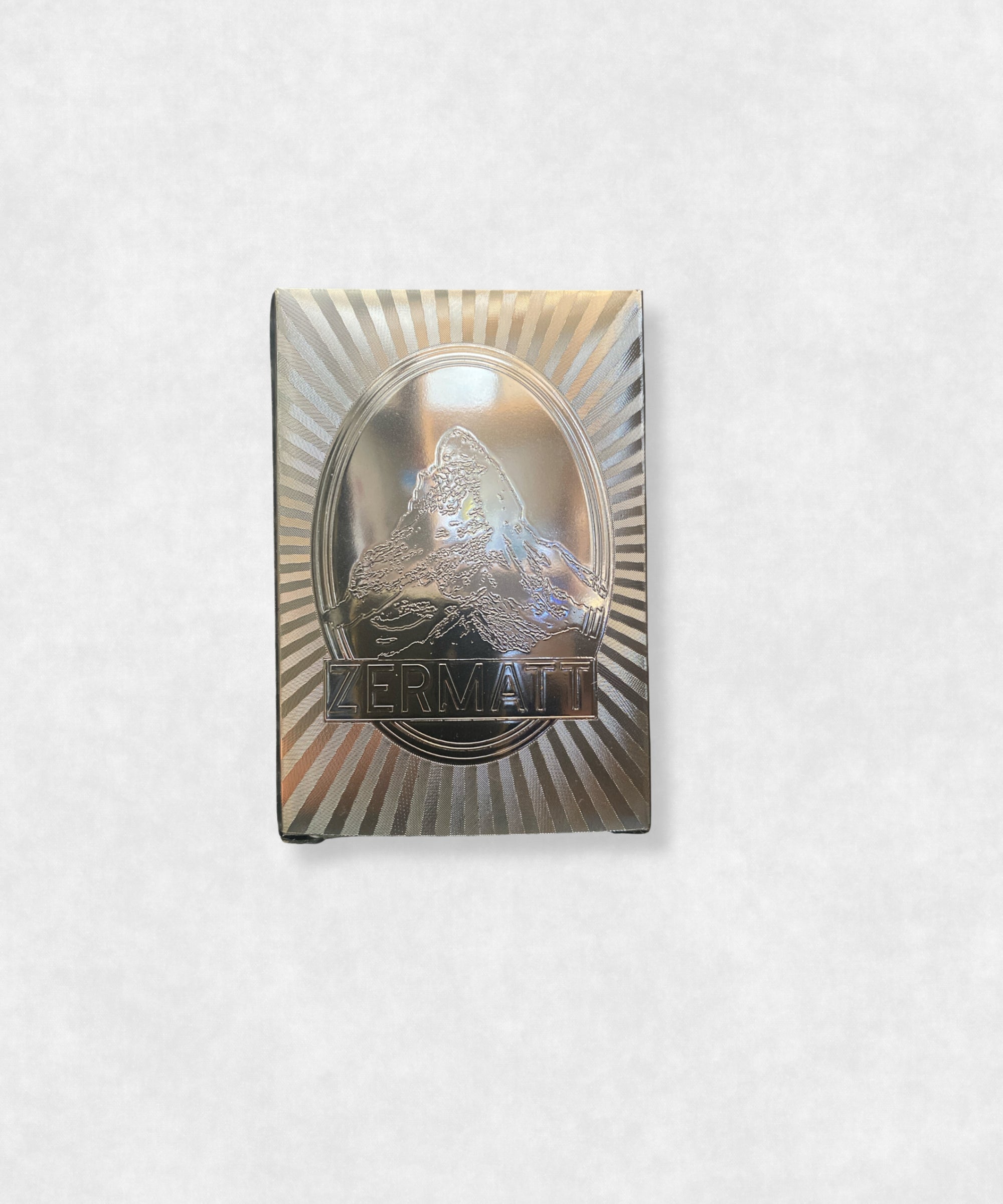 Zermatt Matterhorn Original Luxury Playing Cards Siver Deck made by Maison Davis