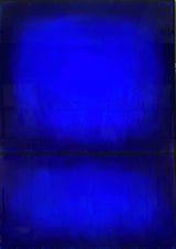 Art painting Cobalt Mirror Maryse Ceha